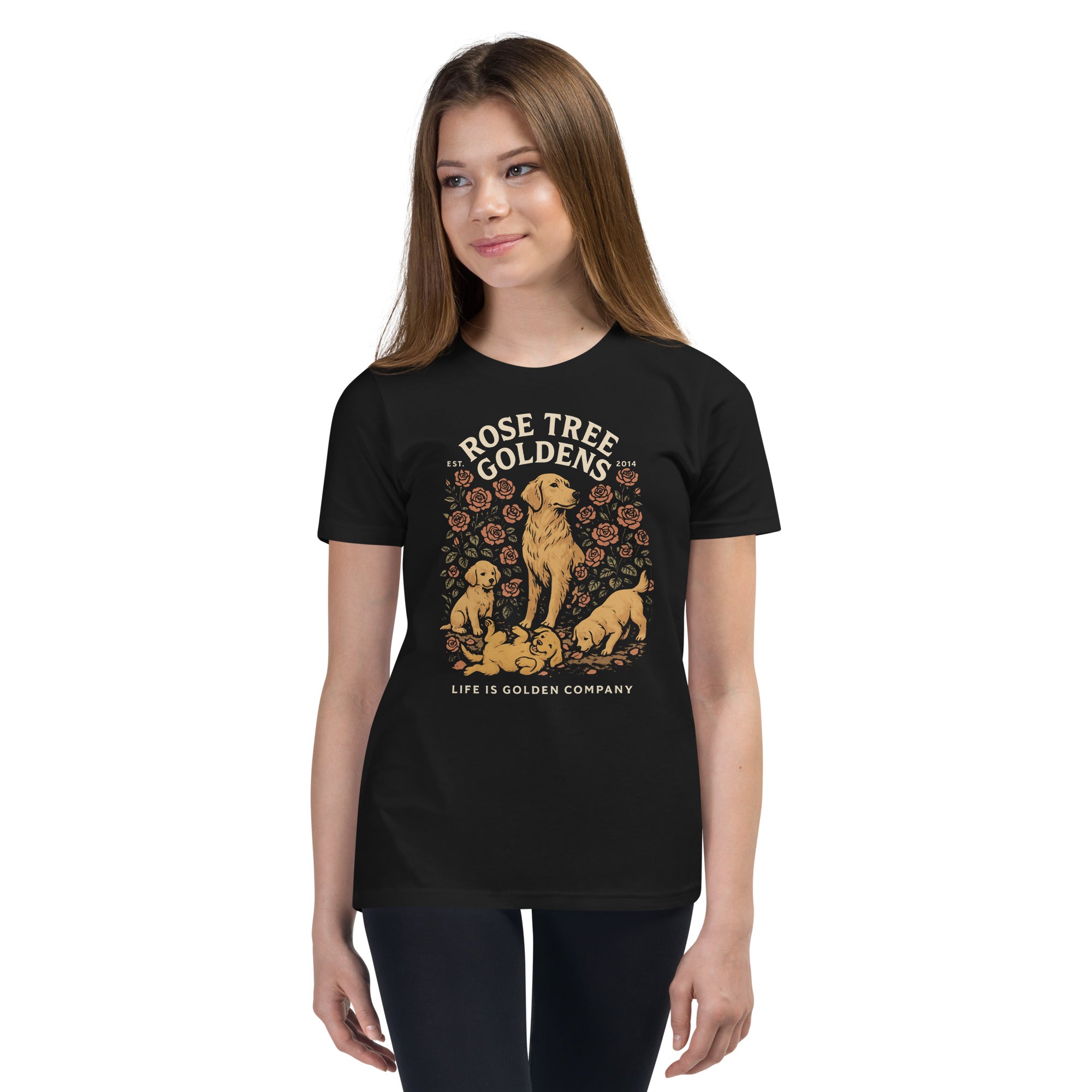 Rose Tree Goldens Custom Youth Tee