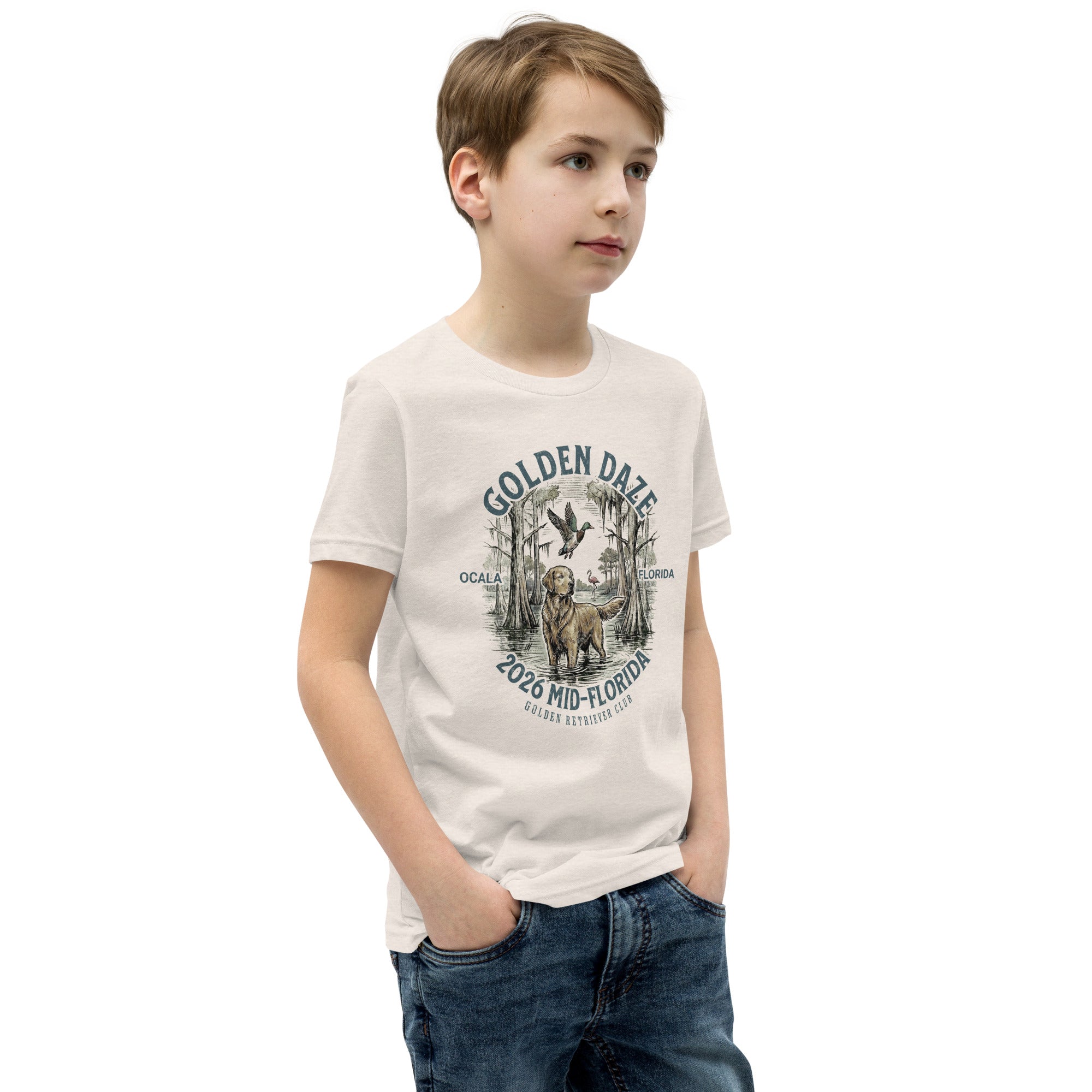 Golden Daze River Explorer Youth Short Sleeve T-Shirt