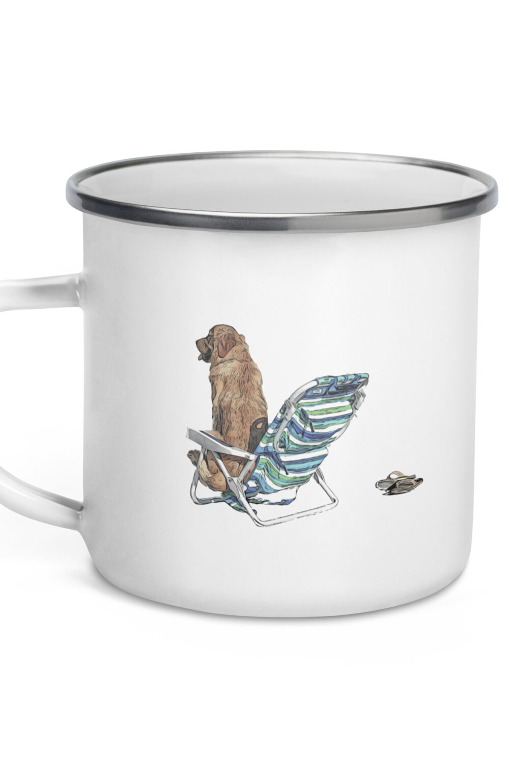 Beach Boy Enamel Mug