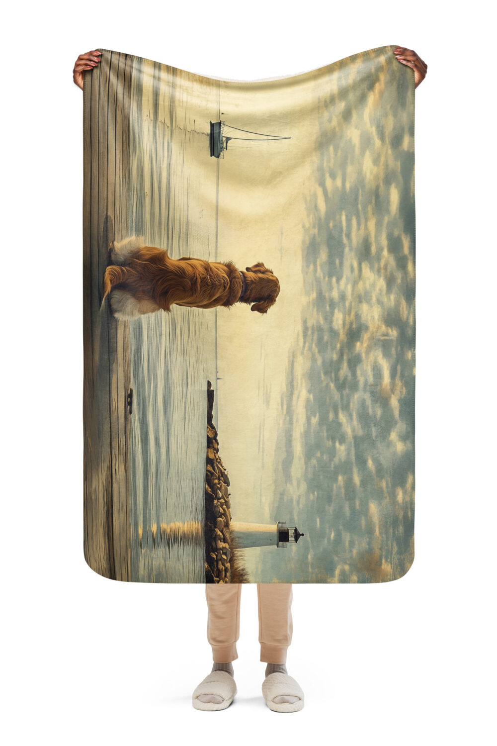 Silence Is Golden Sherpa Blanket