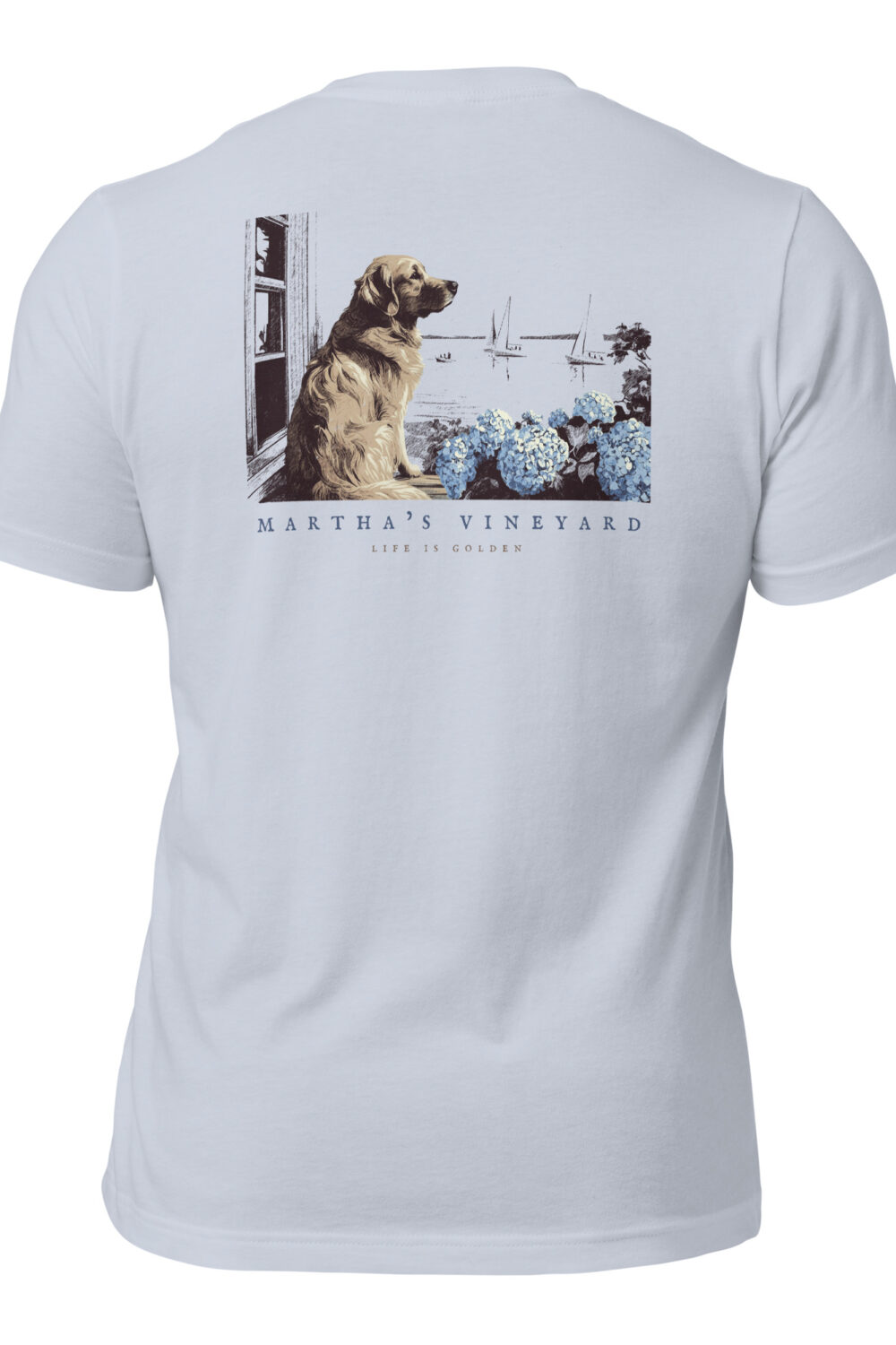 Vineyard Golden Retriever Tee