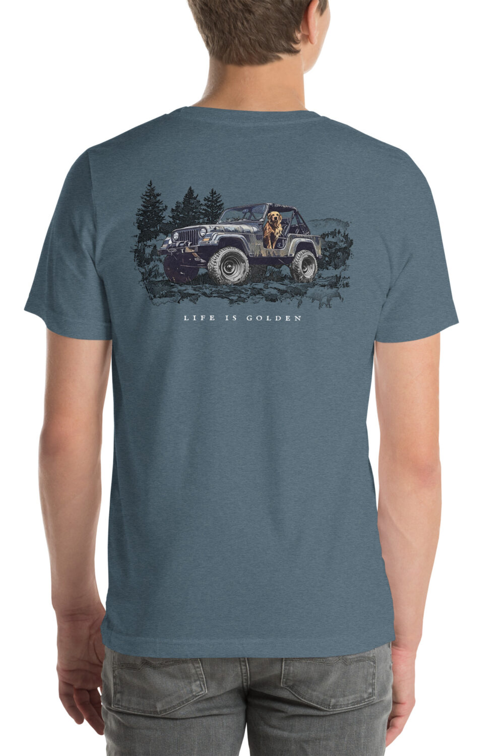 Jeep Overland Golden Retriever T-shirt