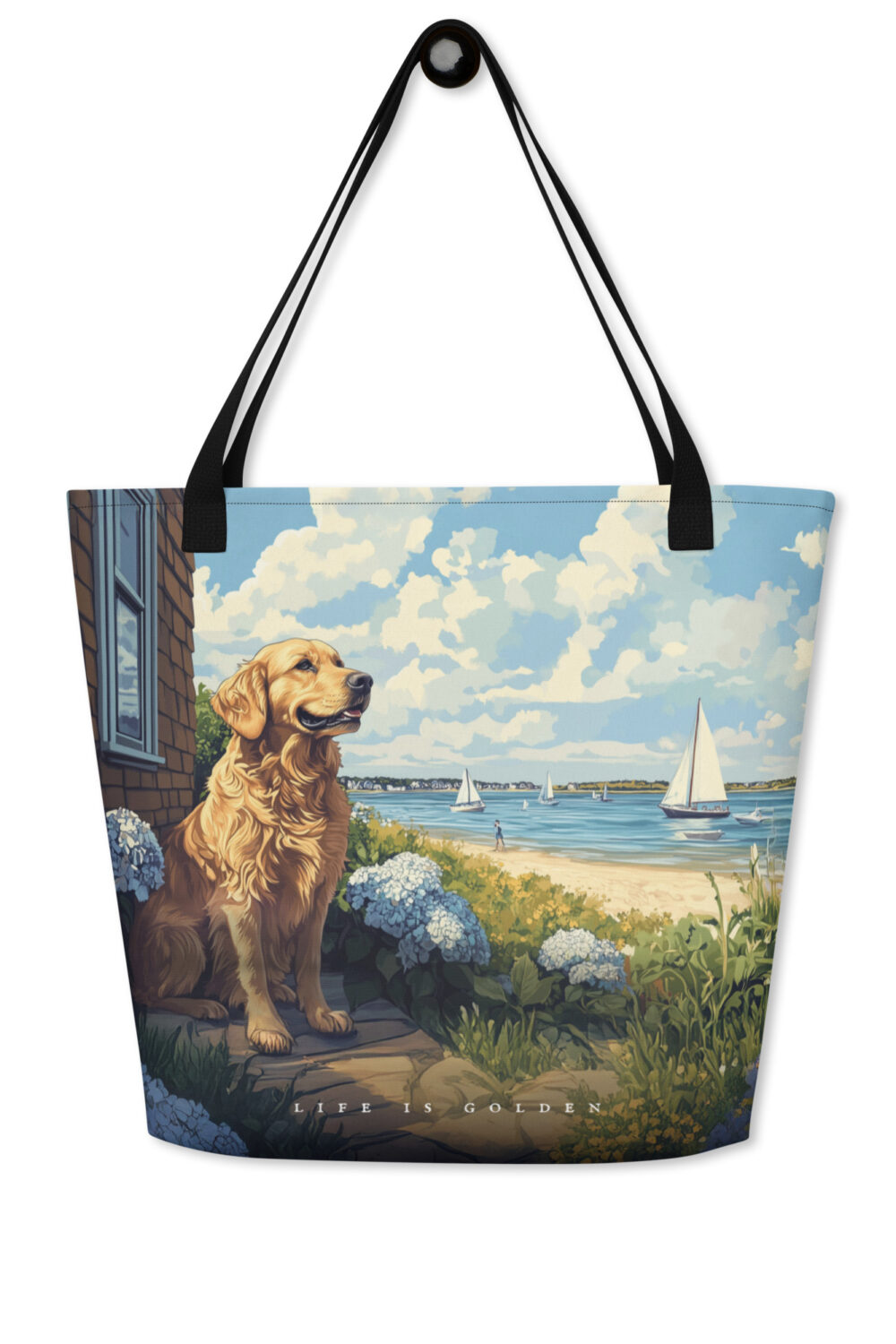 Vineyard Views Large Tote Bag