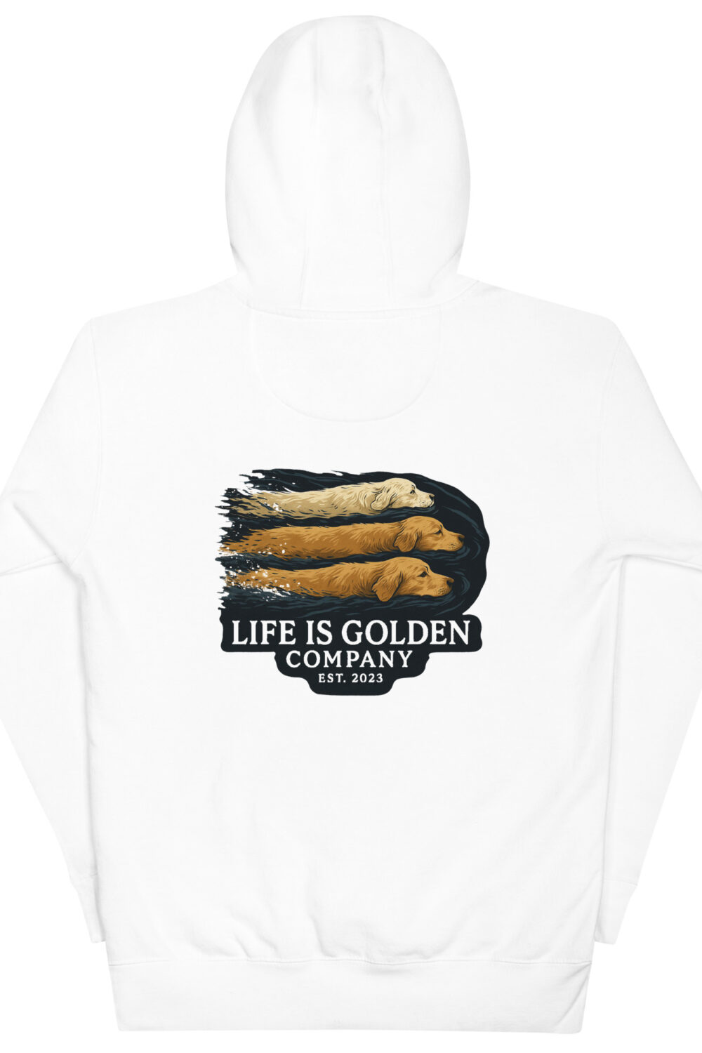 James Betts Hoodie - 3 Dogs Swimming