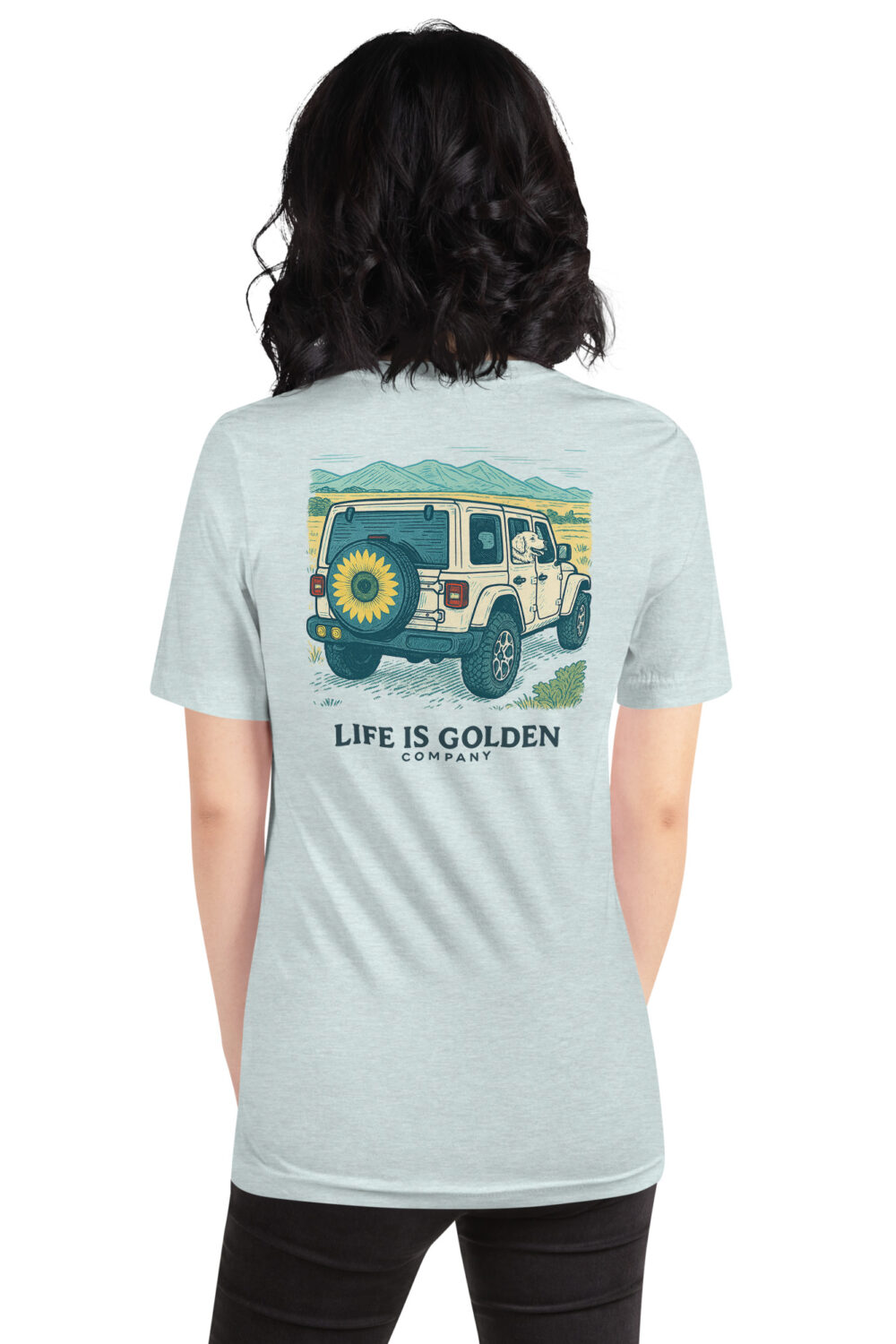 Sunflower Jeep Tee