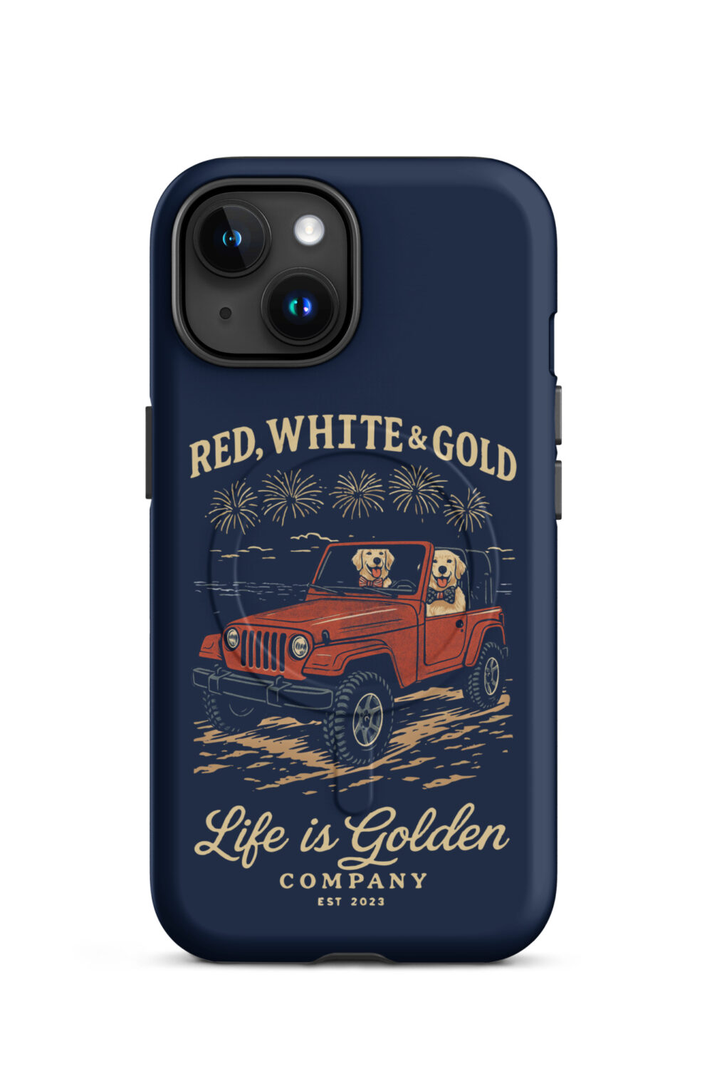 Red White & Gold Custom iPhone Case