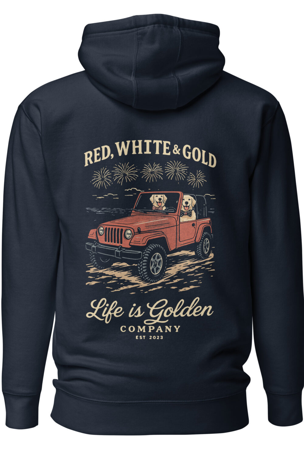 Red, White & Gold Hoodie