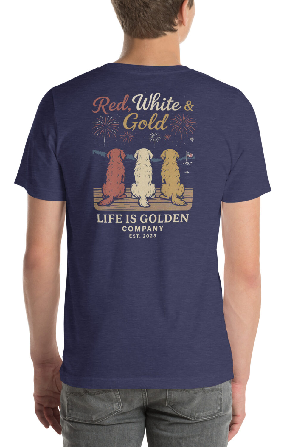 Red, White & Gold Tee