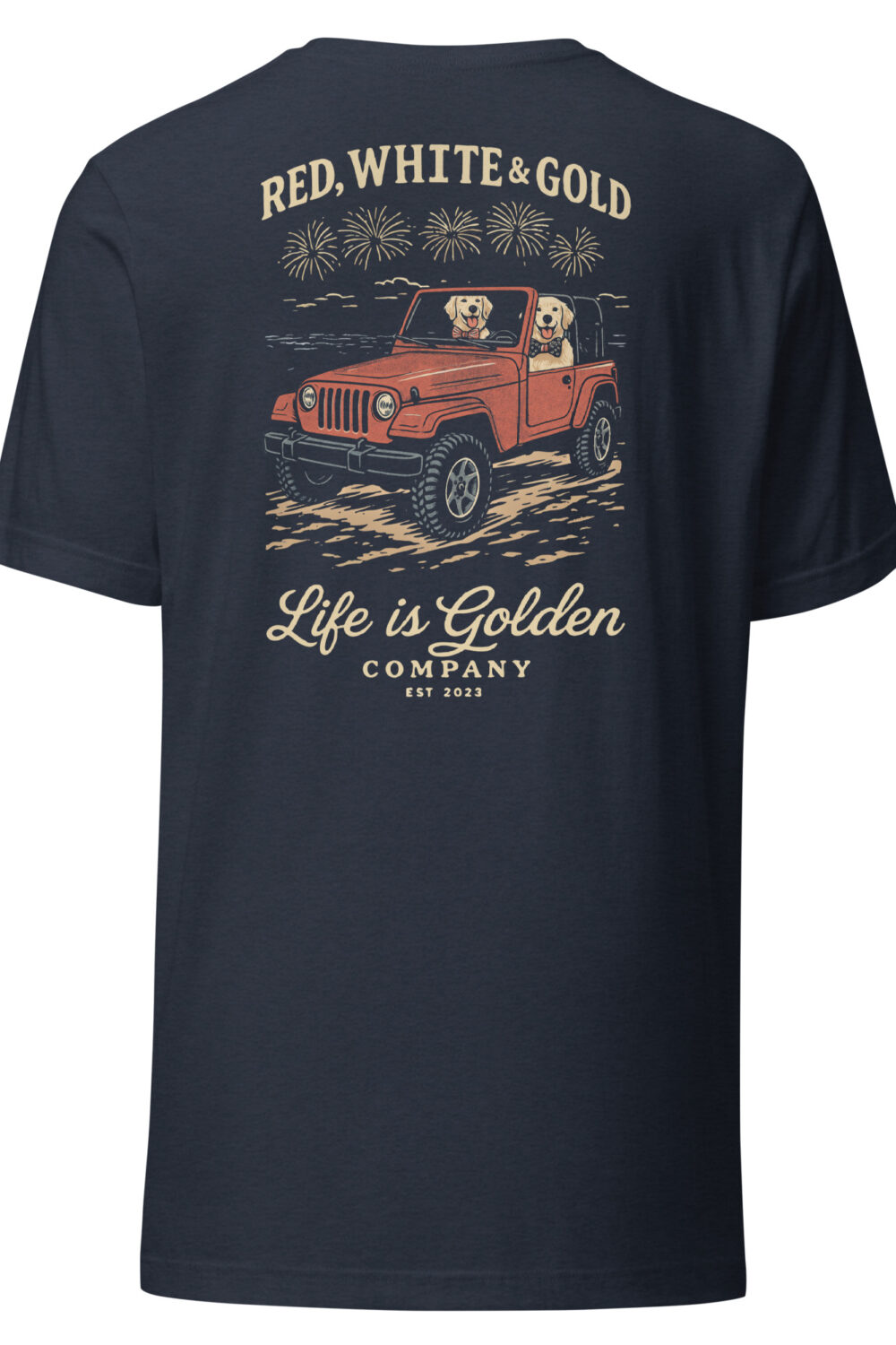 Red, White & Gold Tee
