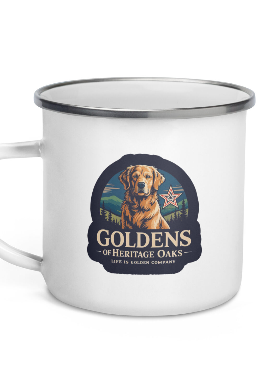 Heritage Oaks Enamel Mug