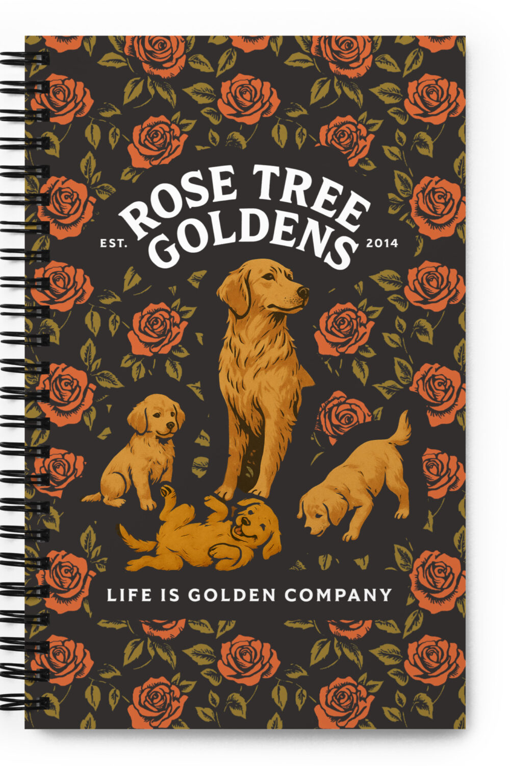 Rose Tree Goldens Custom Notebook
