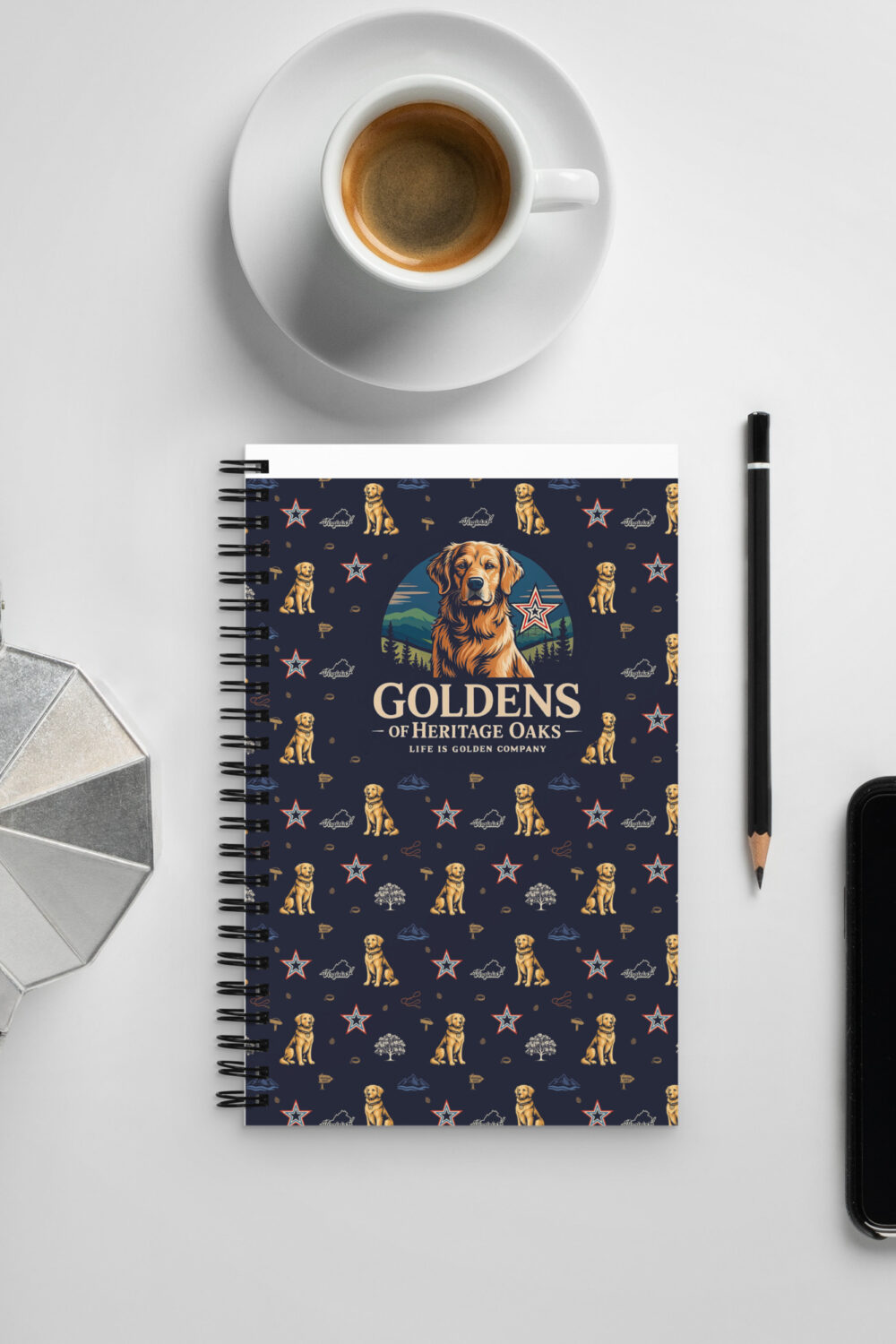 Heritage Oaks Spiral notebook