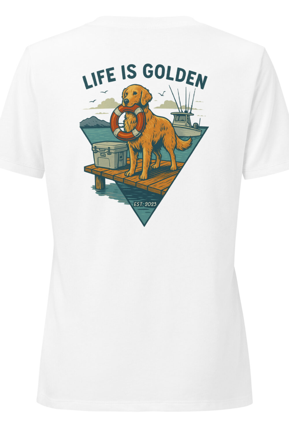Boat Dog Energy | Women’s Relaxed V-Neck Tee