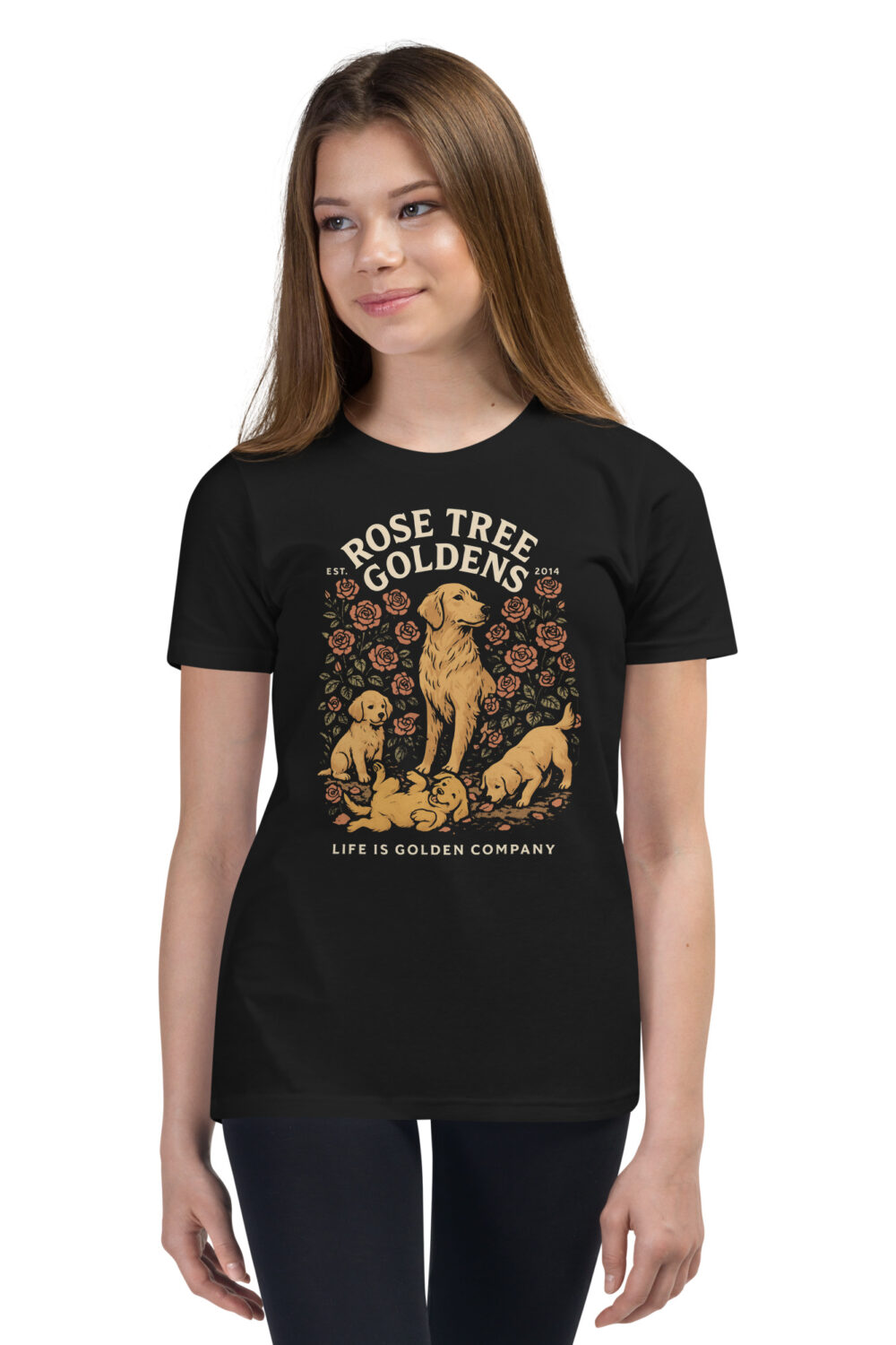 Rose Tree Goldens Custom Youth Tee