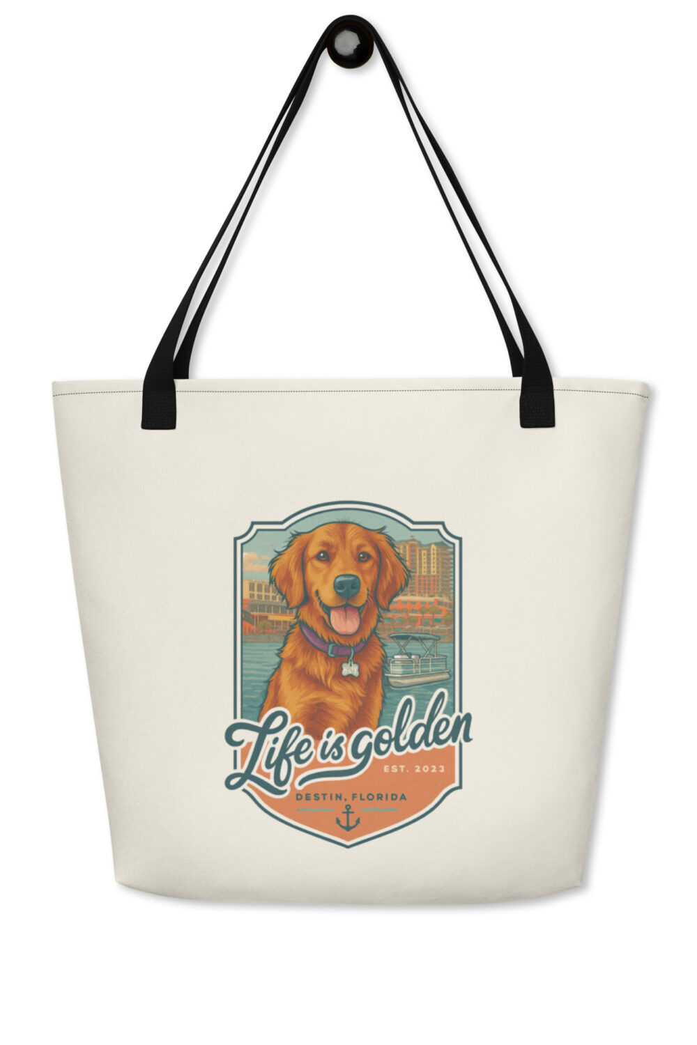 John Conrad All-Over Print Large Tote Bag