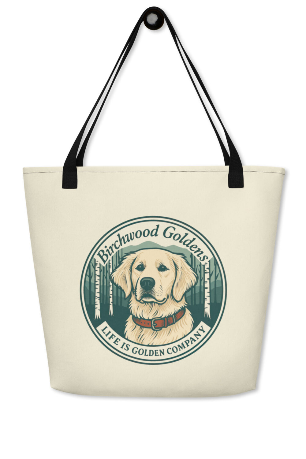 Birchwood III All-Over Print Large Tote Bag