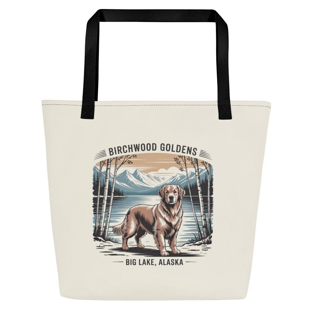 Birchwood II All-Over Print Large Tote Bag