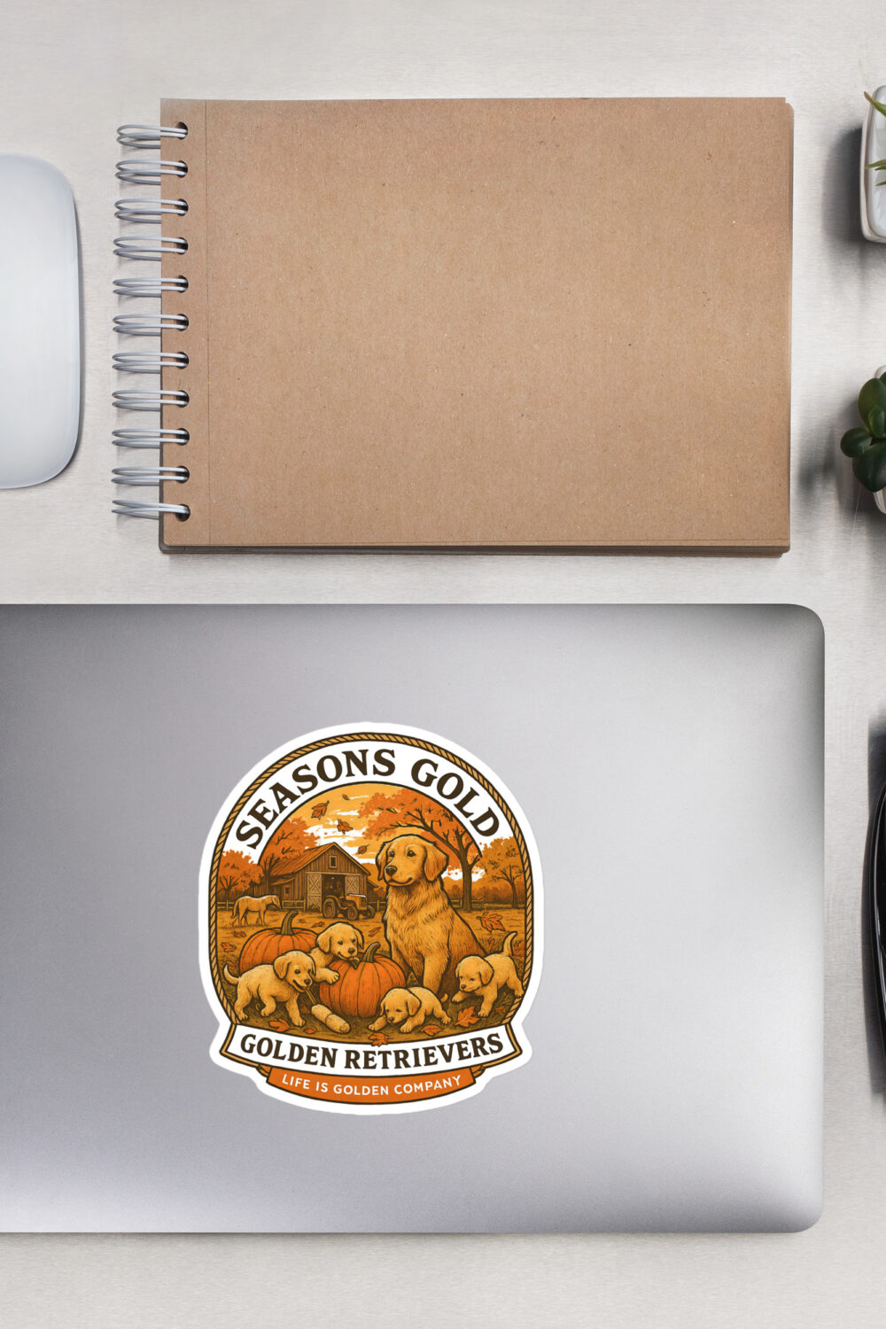 Seasons Gold Autumn Decal