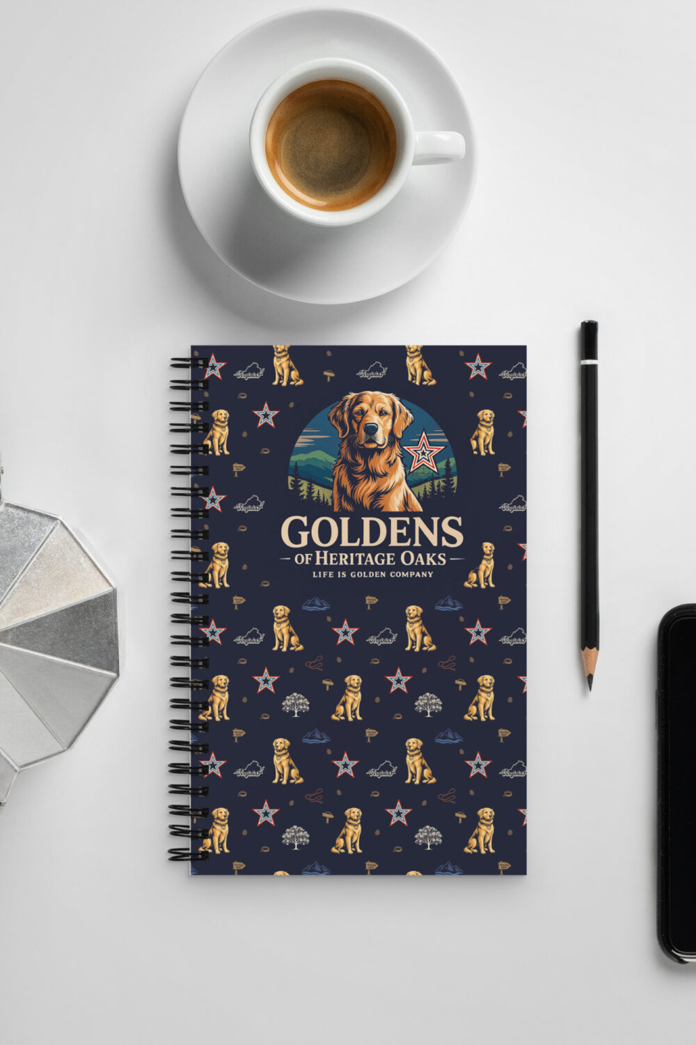 Heritage Oaks Spiral notebook