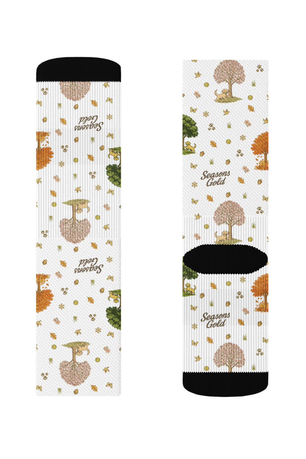 Seasons Gold Crew socks