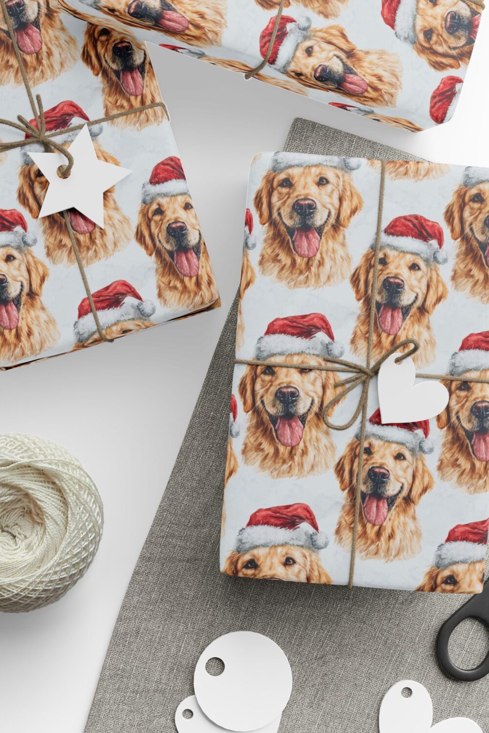 Santa Paws Gift Wrap Paper