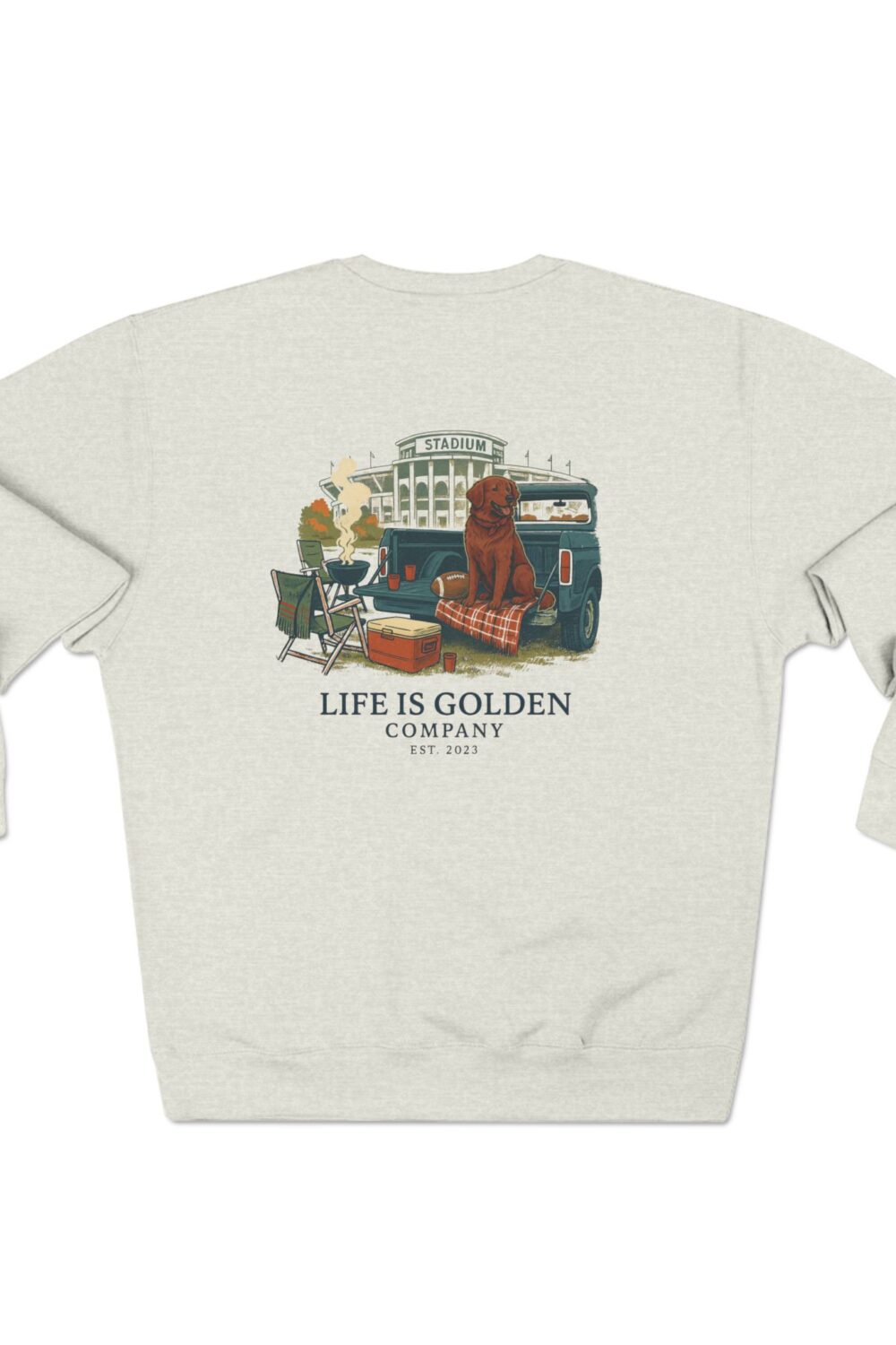 Game Day Sweatshirt - Red Golden Retriever Edition