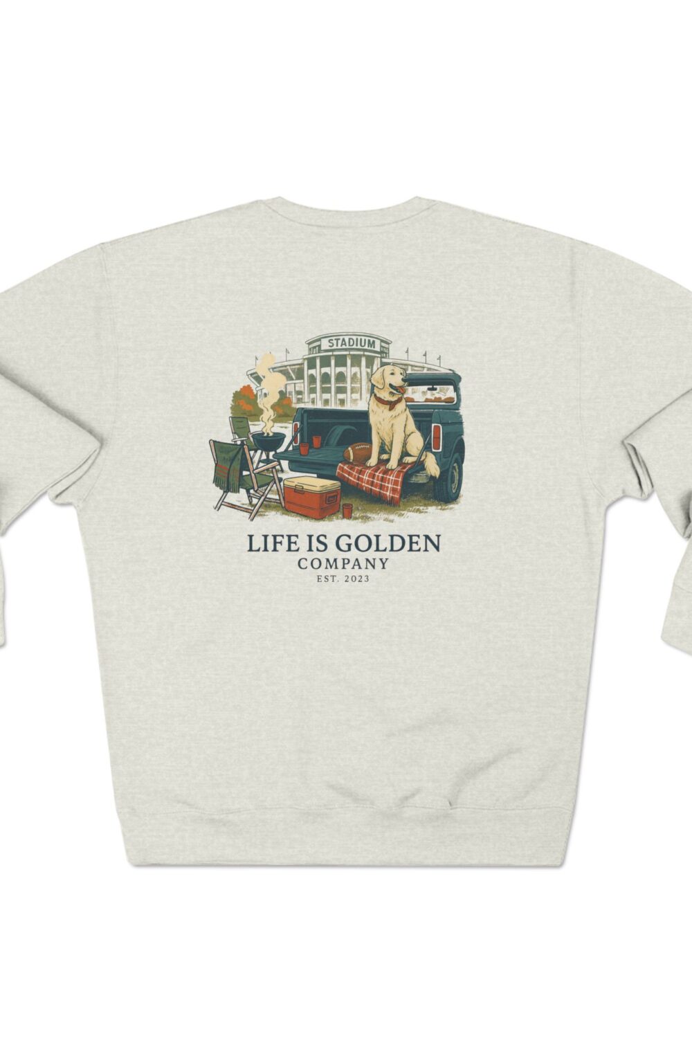 Game Day Sweatshirt - English Cream Golden Retriever Edition