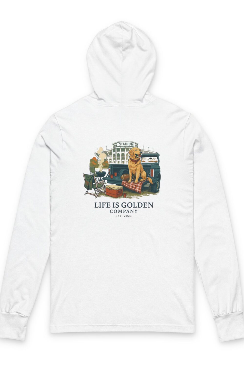 Game Day Hooded Tee - Golden Retriever Edition