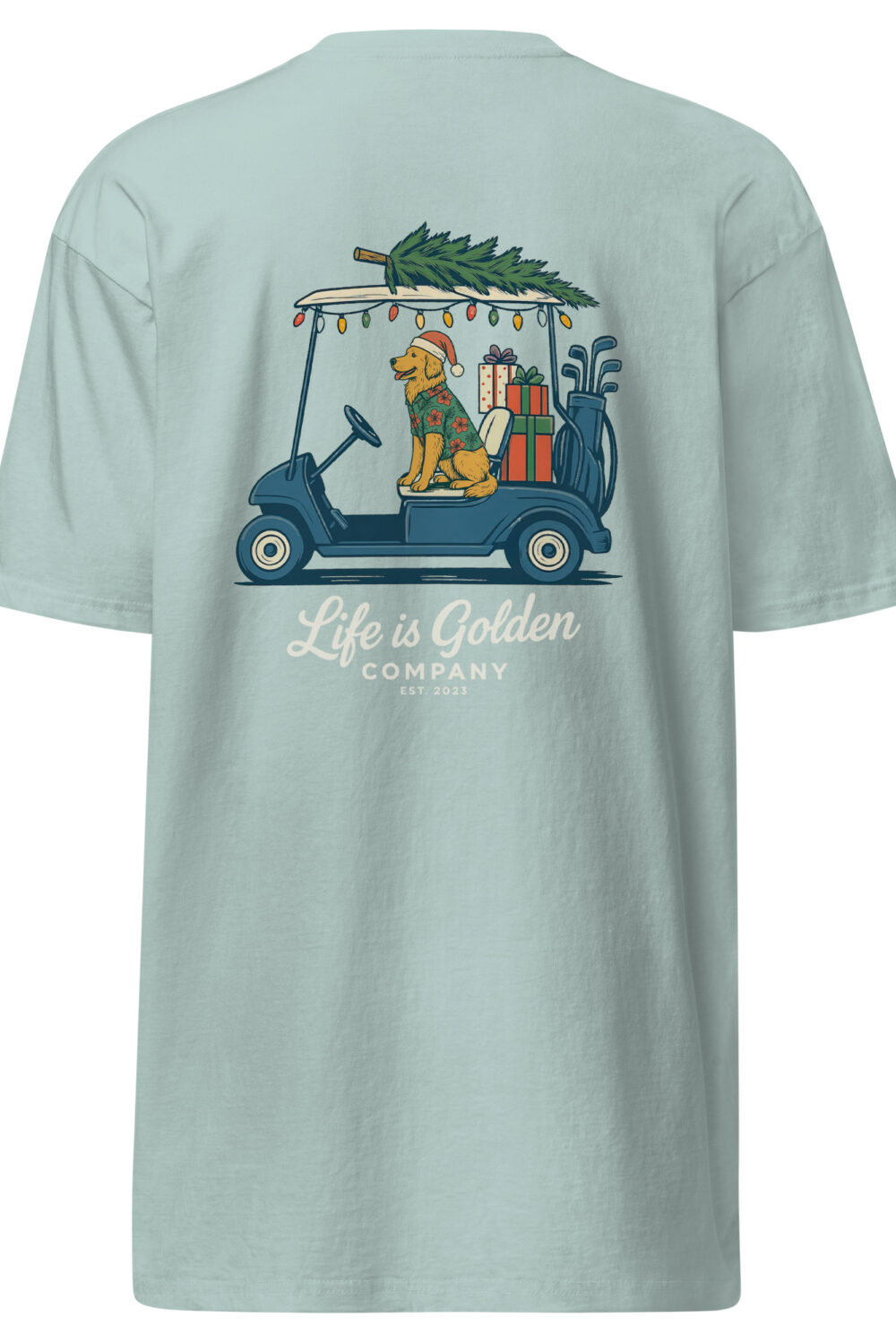 Holiday Rounds Men’s premium heavyweight tee