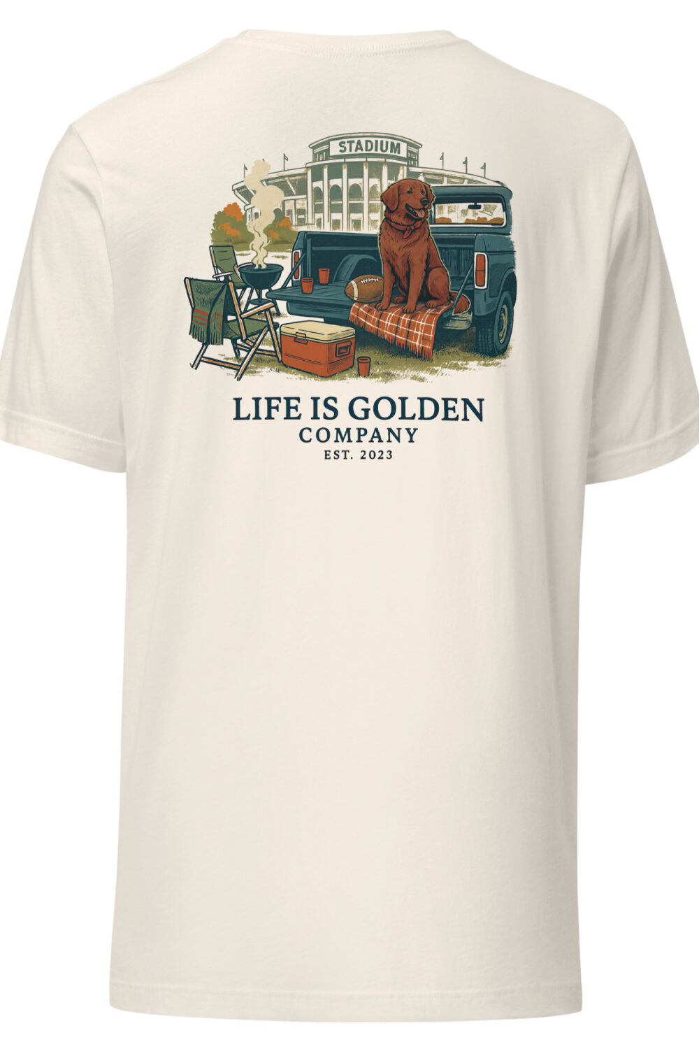 Game Day Tee - Red Golden Retriever Edition