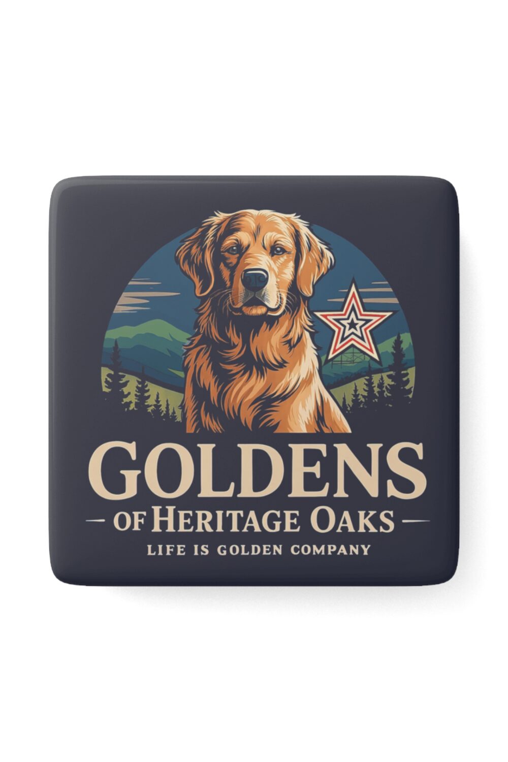 Heritage Oaks Ceramic Magnet