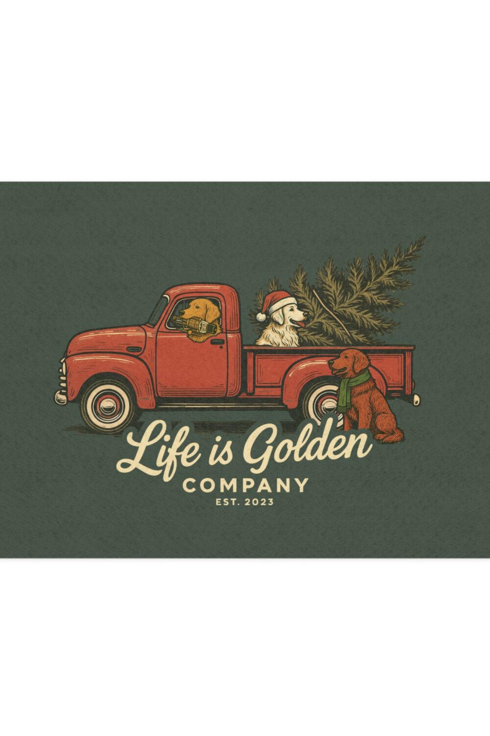 Christmas Convoy Pet Food Mat (12x18)