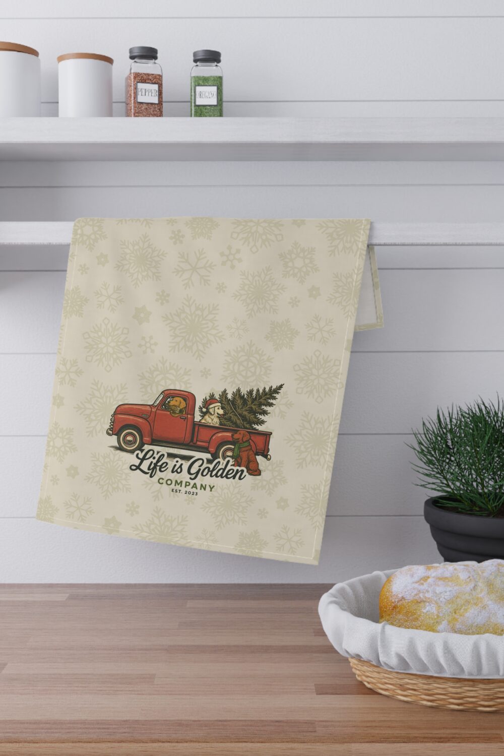 Christmas Convoy Tea Towels (cotton, poly)