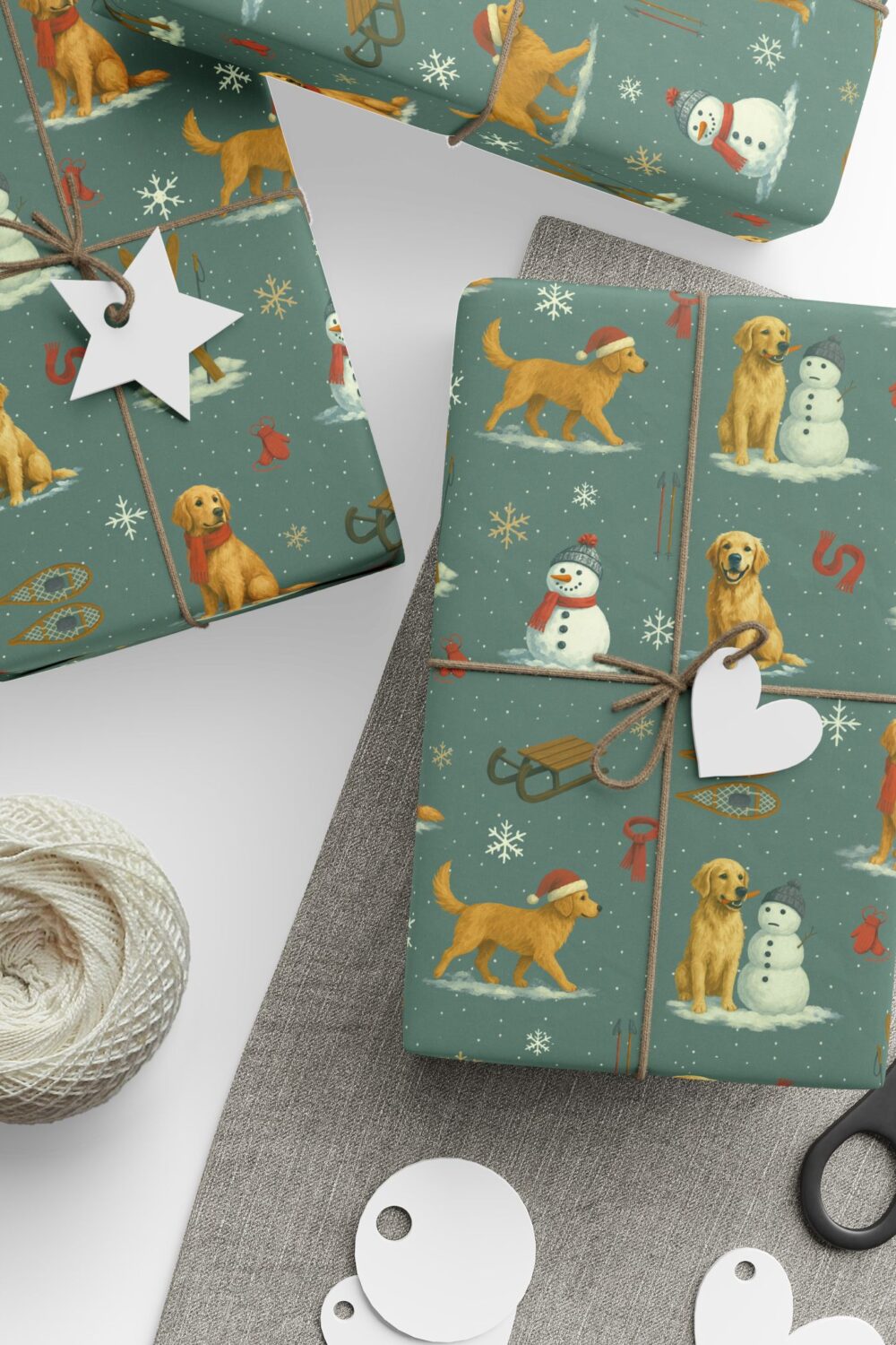 Carrot Heist Gift Wrap Paper - Golden Retriever Edition