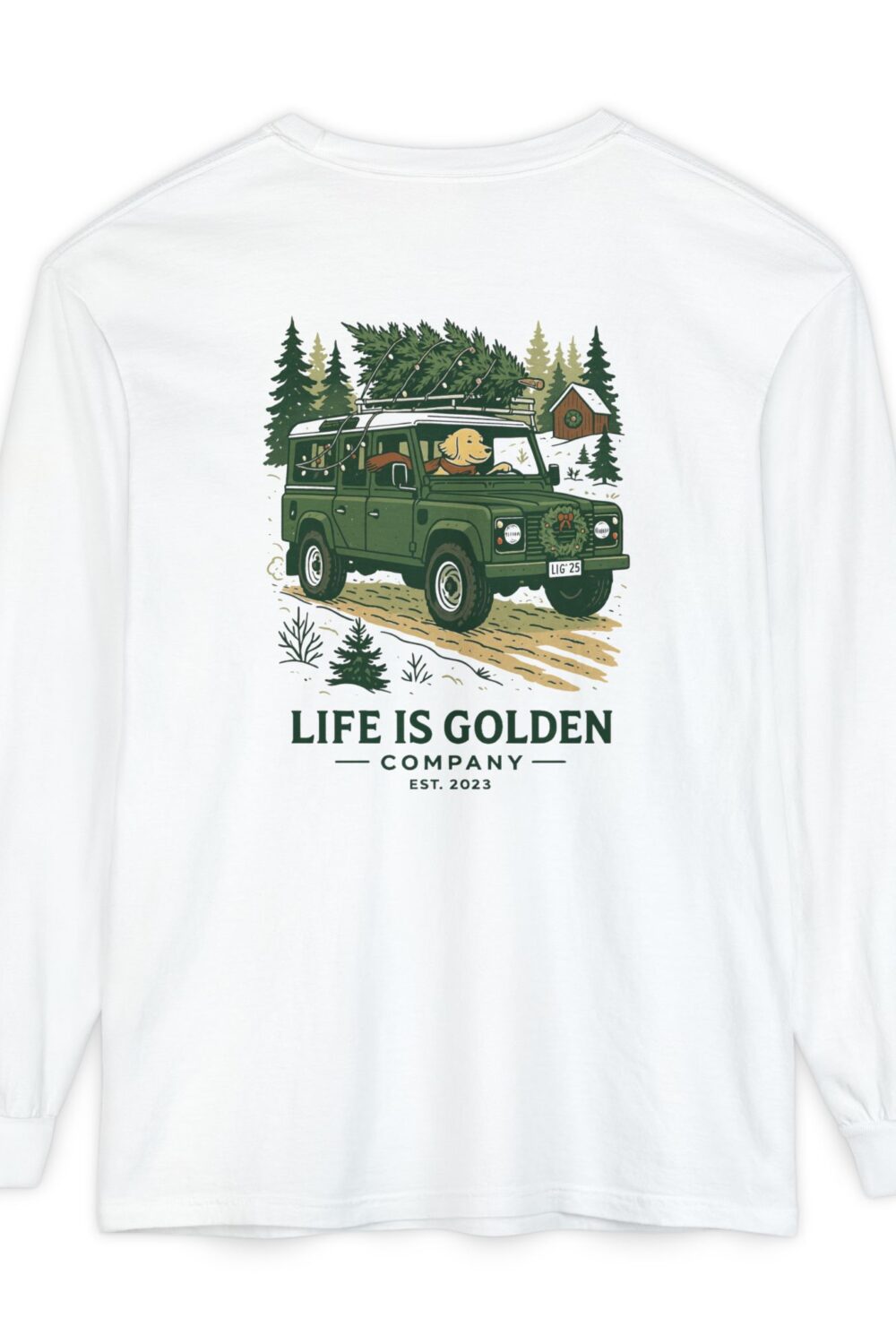Golden Defender Holidays Unisex Garment-dyed Long Sleeve T-Shirt