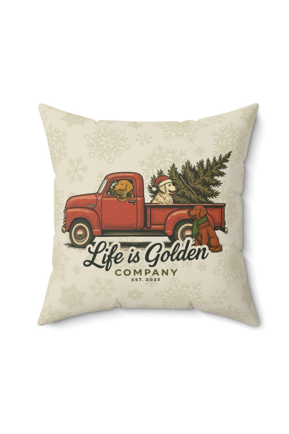Christmas Convoy Decorative Pillow