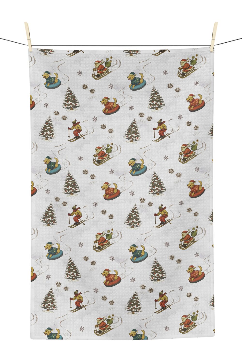 The Downhill Collection Microfiber Tea Towel - Golden Retriever Edition