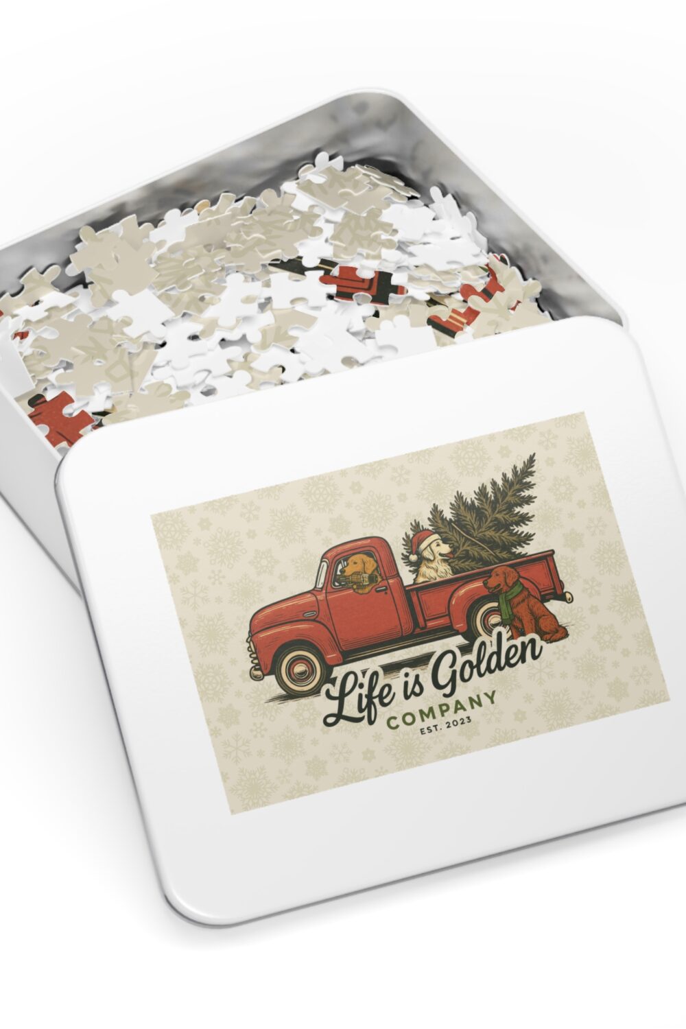 Christmas Convoy 1000 piece Jigsaw Puzzle with Tin