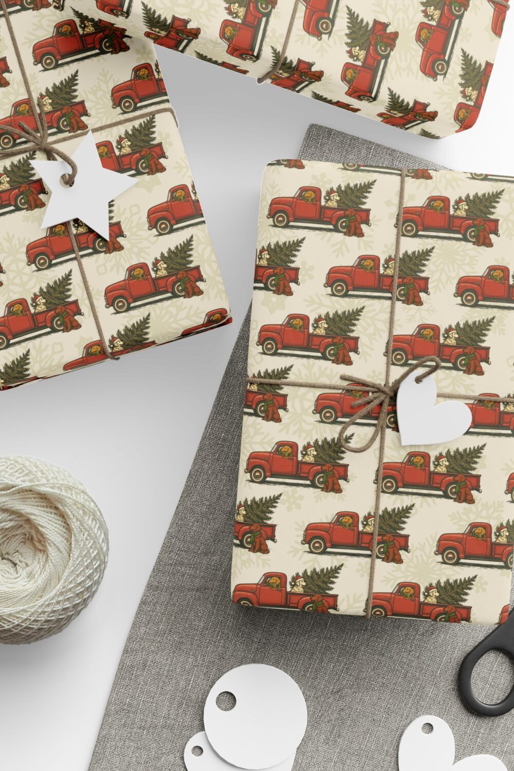 Christmas Convoy Gift Wrap Paper
