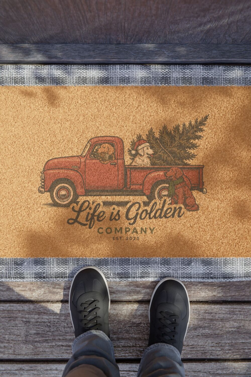 Christmas Convoy Doormat
