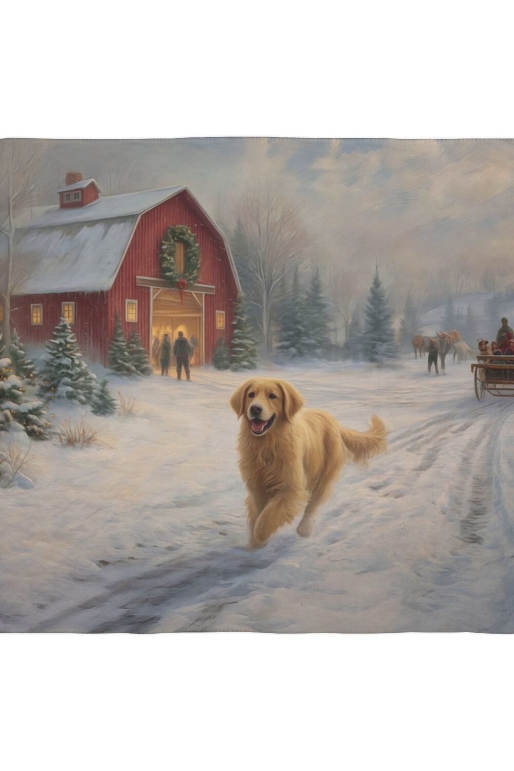 Sleigh Ride Season Fleece Blanket
