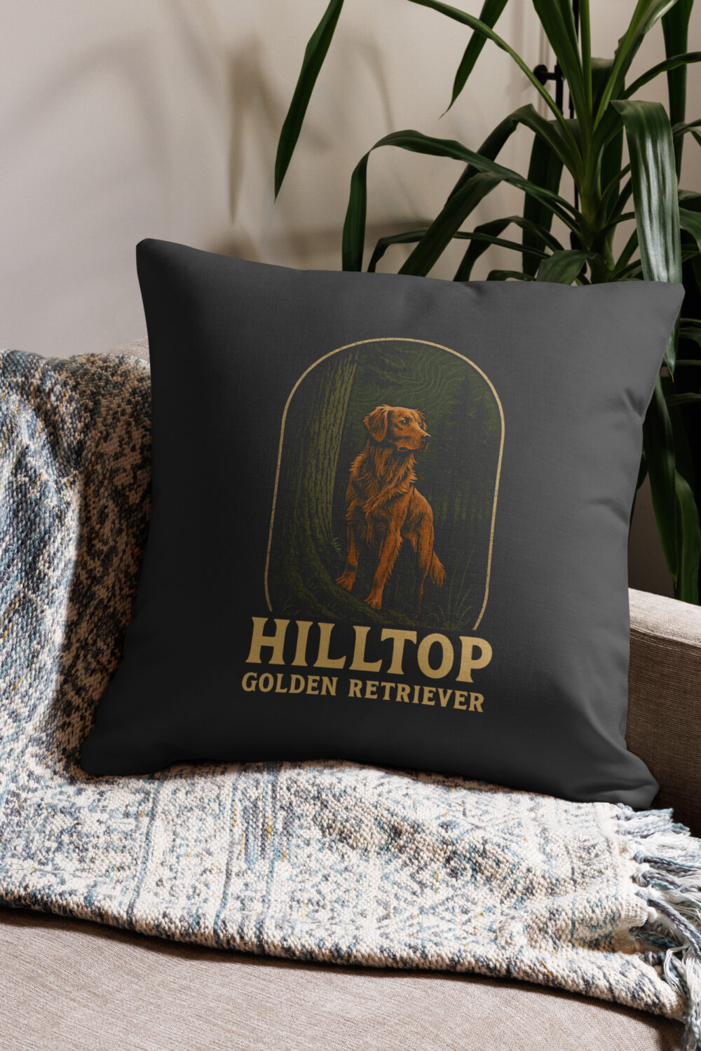 Hilltop Golden Retriever Premium Pillow
