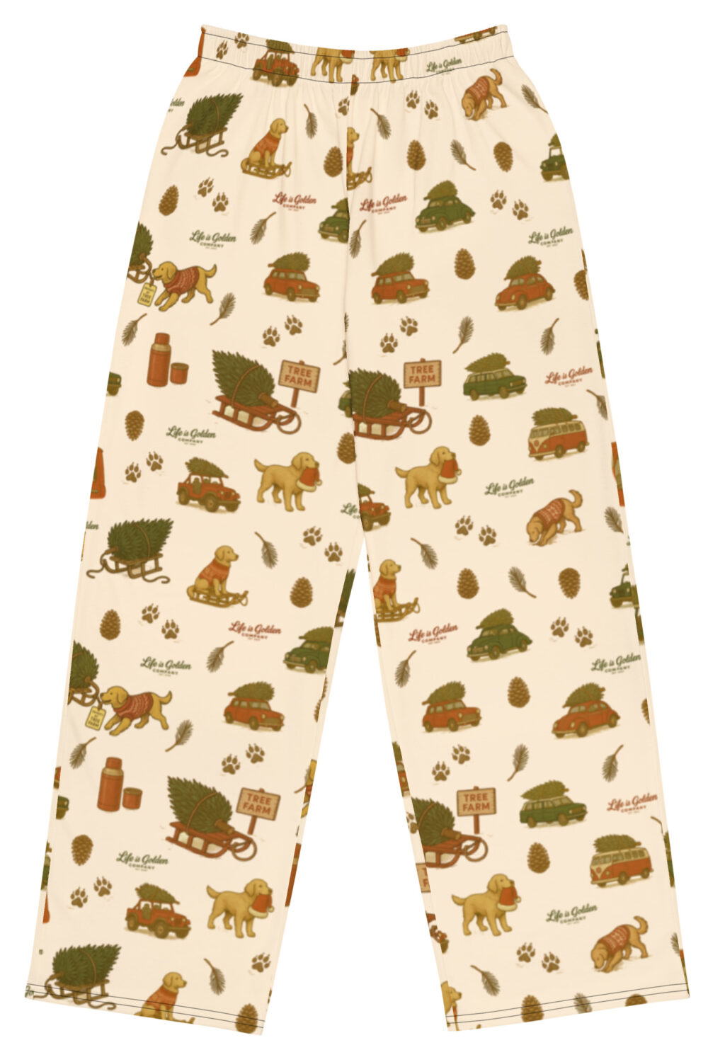 Tree Farm Pajamas - Golden Retriever Edition