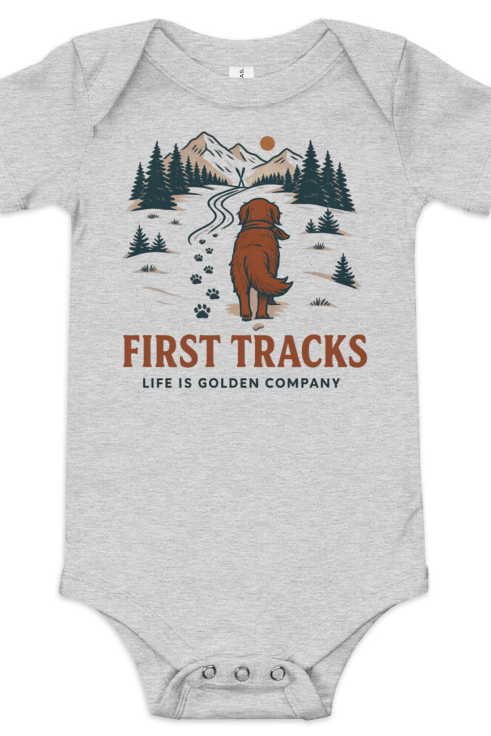 First Tracks - Red Golden Retriever Edition Onesie
