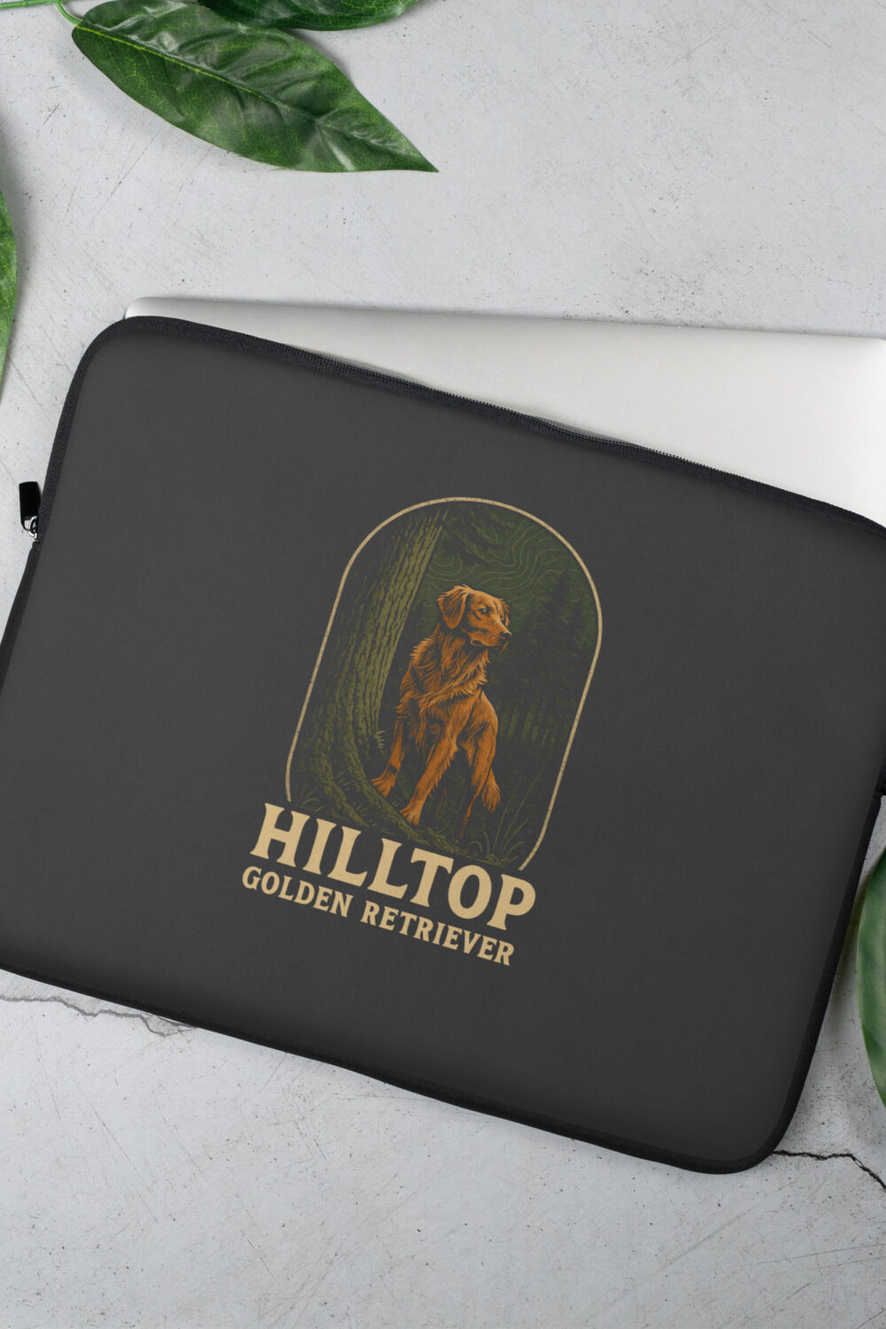 Hilltop Golden Retriever Laptop Sleeve