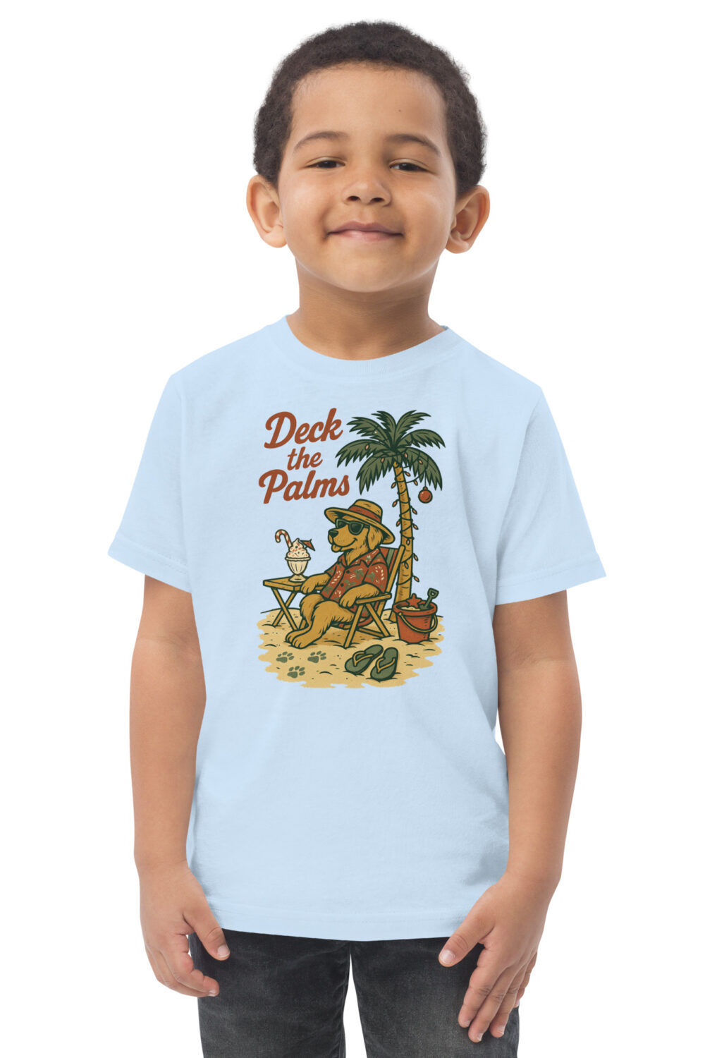 Deck the Palms Toddler jersey t-shirt