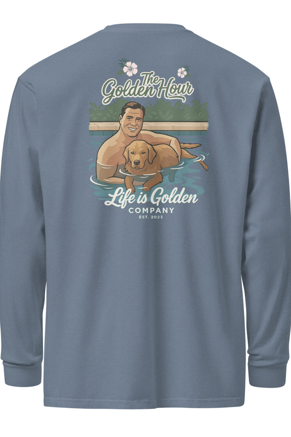 Courtney Garment-dyed heavyweight long-sleeve shirt