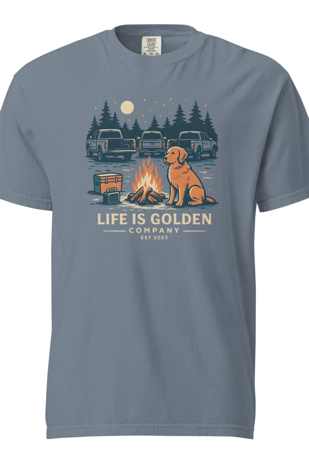 Bonfire Companion Unisex garment-dyed heavyweight t-shirt