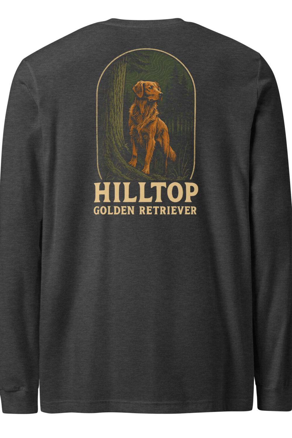 Hilltop Golden Retriever Unisex Long Sleeve Tee
