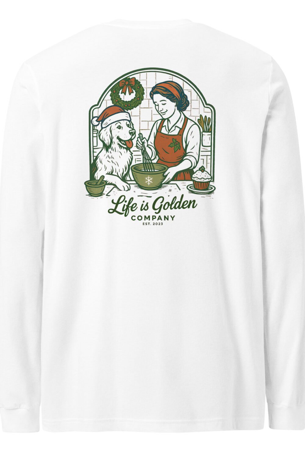 Santa’s Little Baker Unisex Long Sleeve Tee